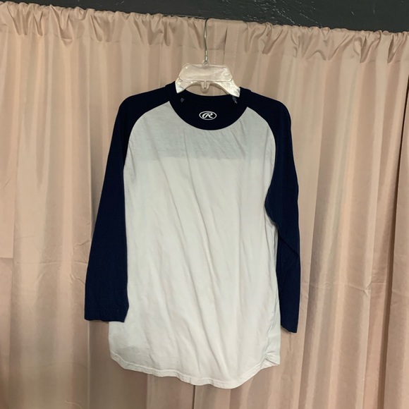 Navy baseball tee, so comfy - Picture 2 of 2